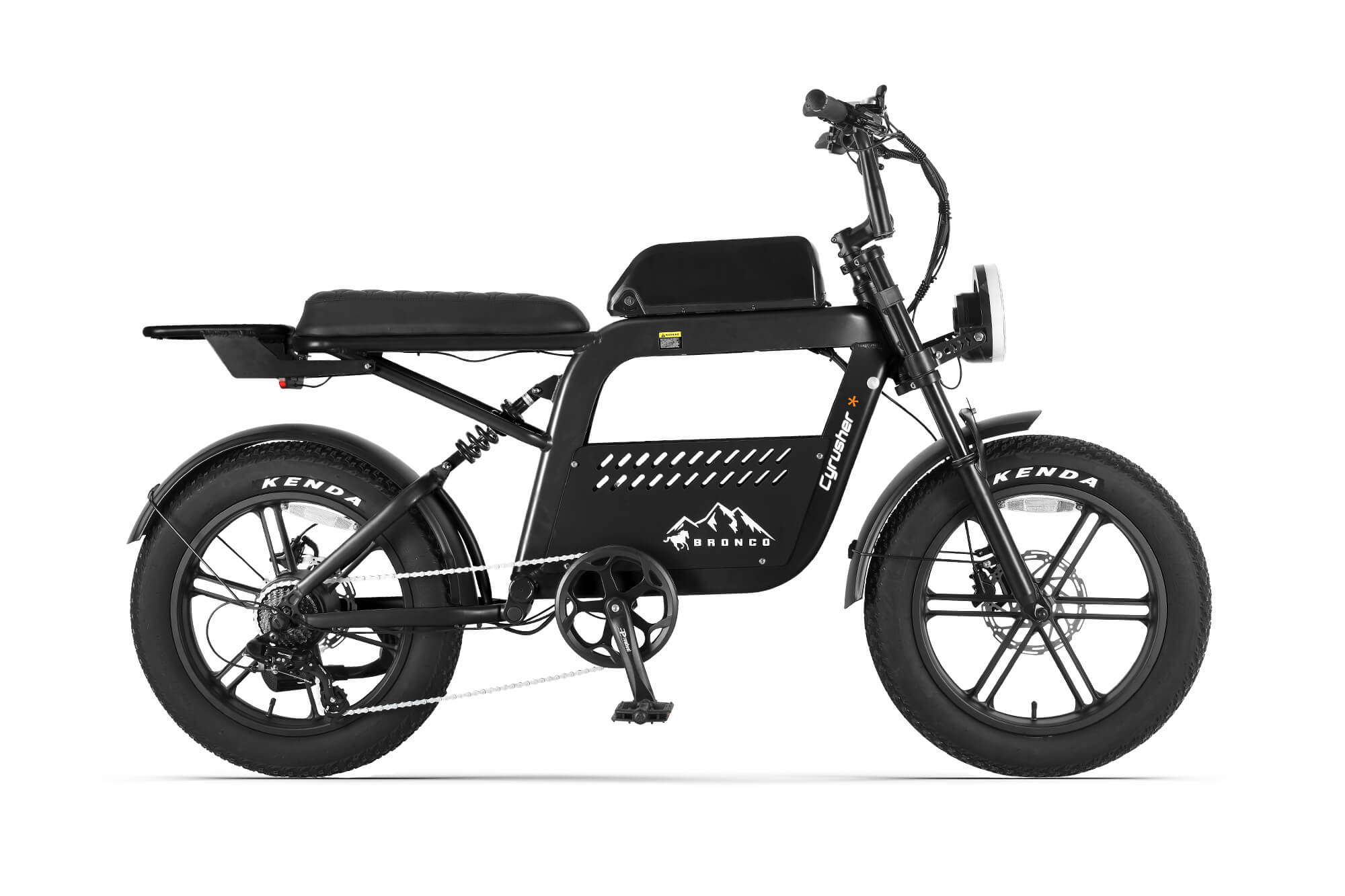Cyrusher Bronco Vélo Électrique Style Moped | Autonomie 80 km