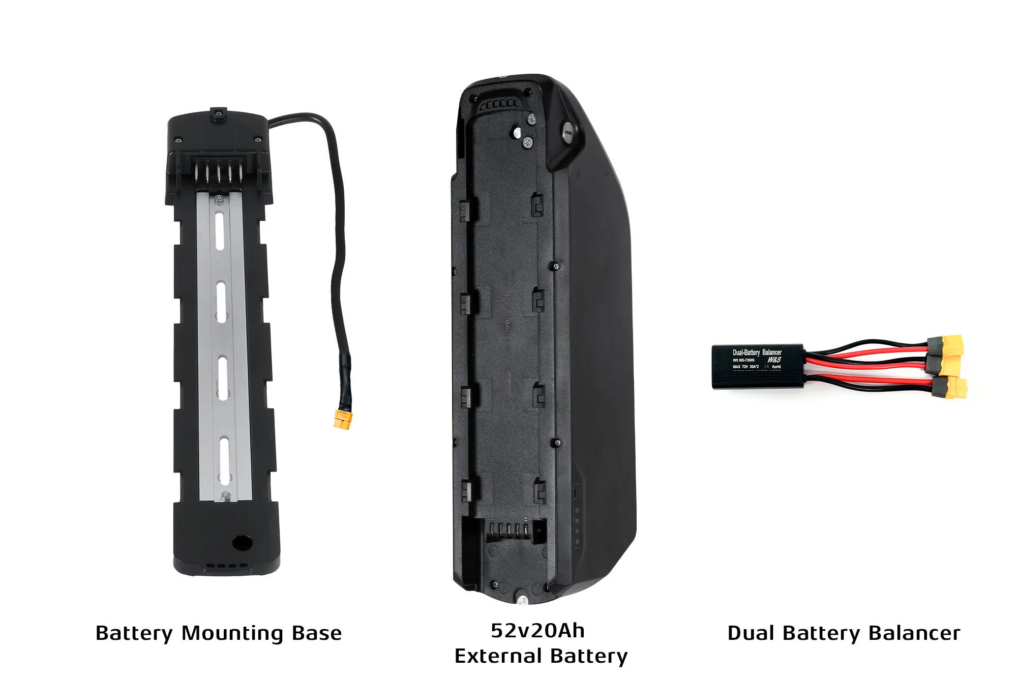 (Précommande) Batterie externe Glider 52V20Ah & équilibreur de double batterie