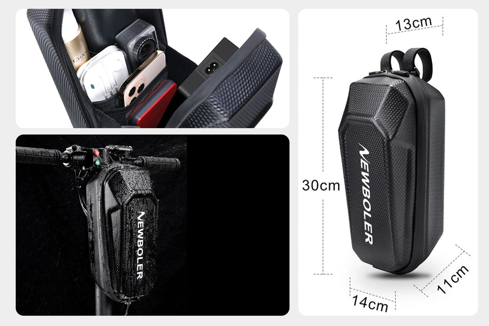 Sac Rigide Étanche à Libération Rapide pour Glider E-Bike & Trottinette