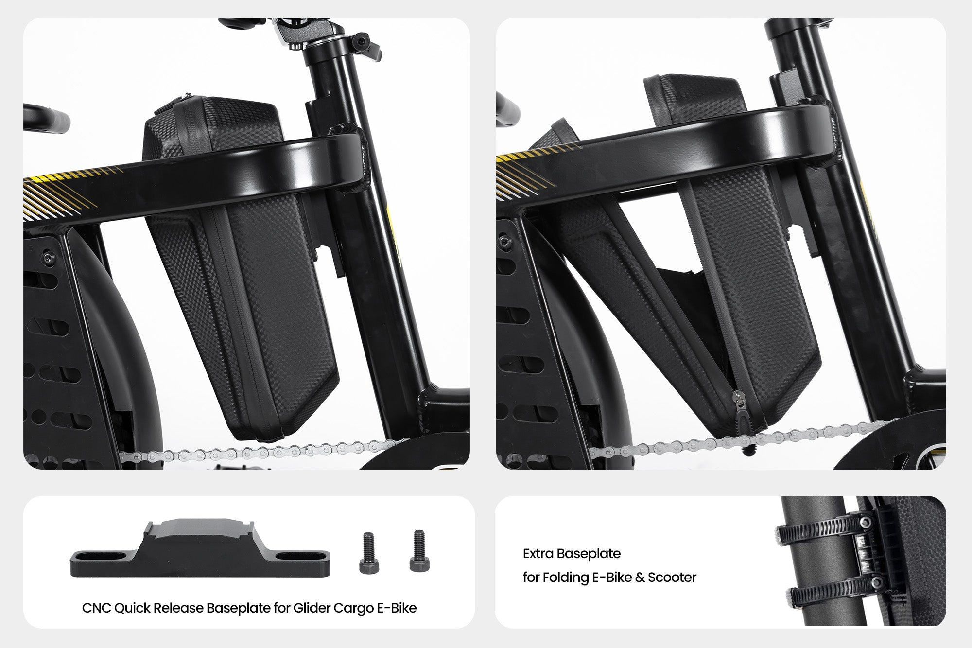 Sac Rigide Étanche à Libération Rapide pour Glider E-Bike & Trottinette
