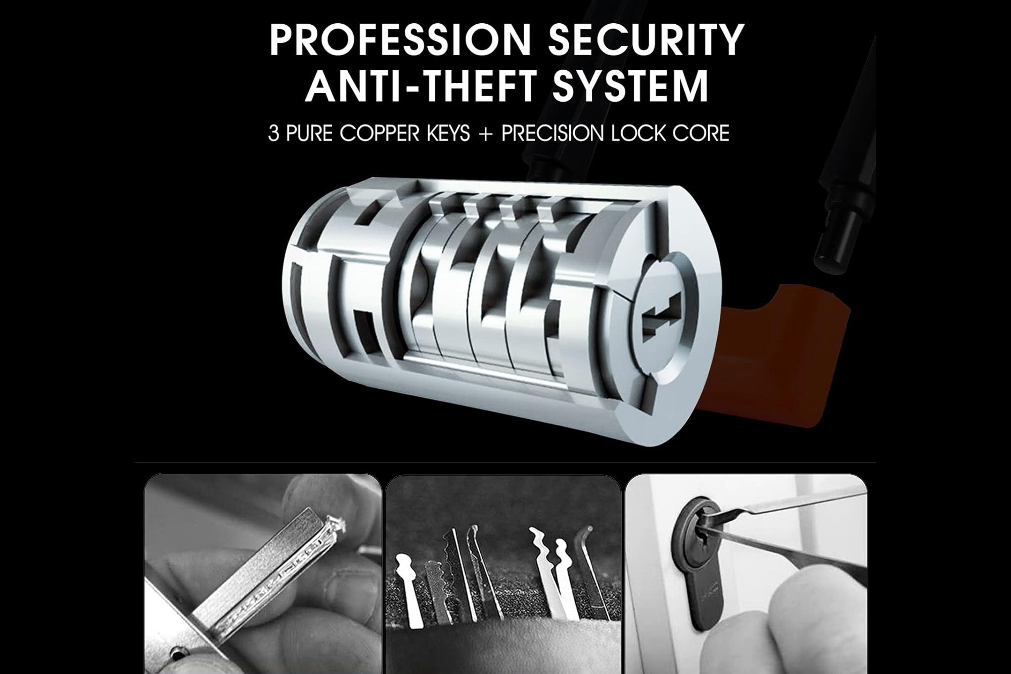 U Lock Plus pour pneus larges compatible avec tous les modèles(Précommande)