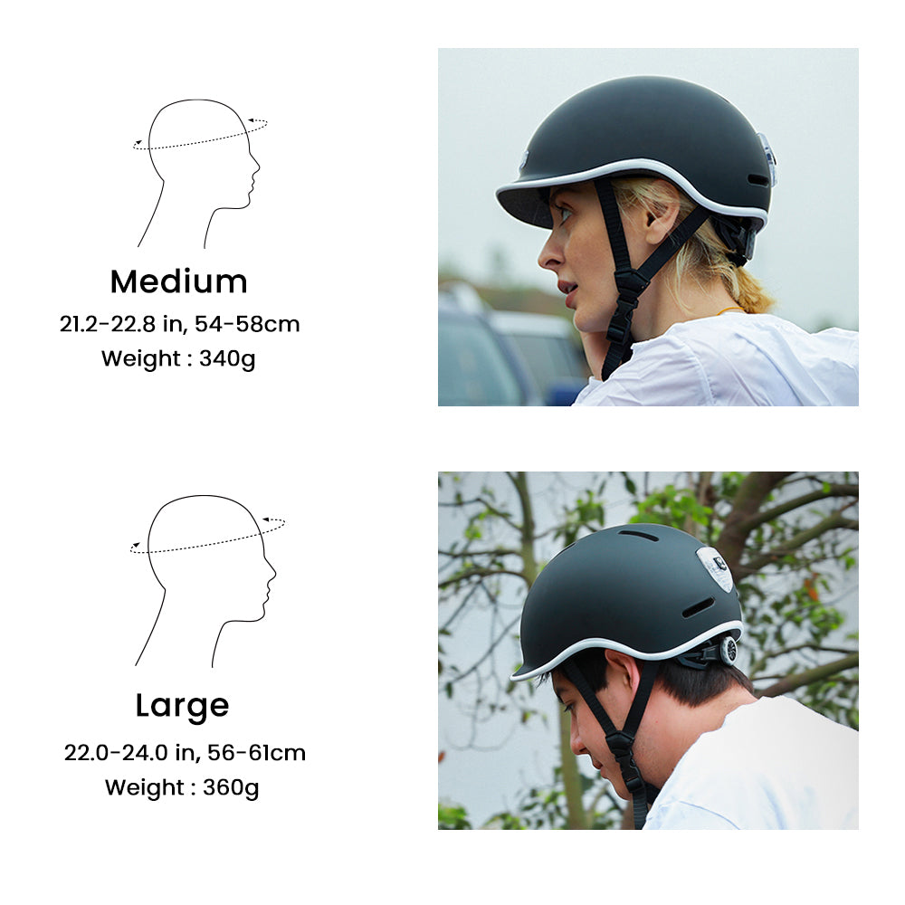 Casque élégant avec lumière