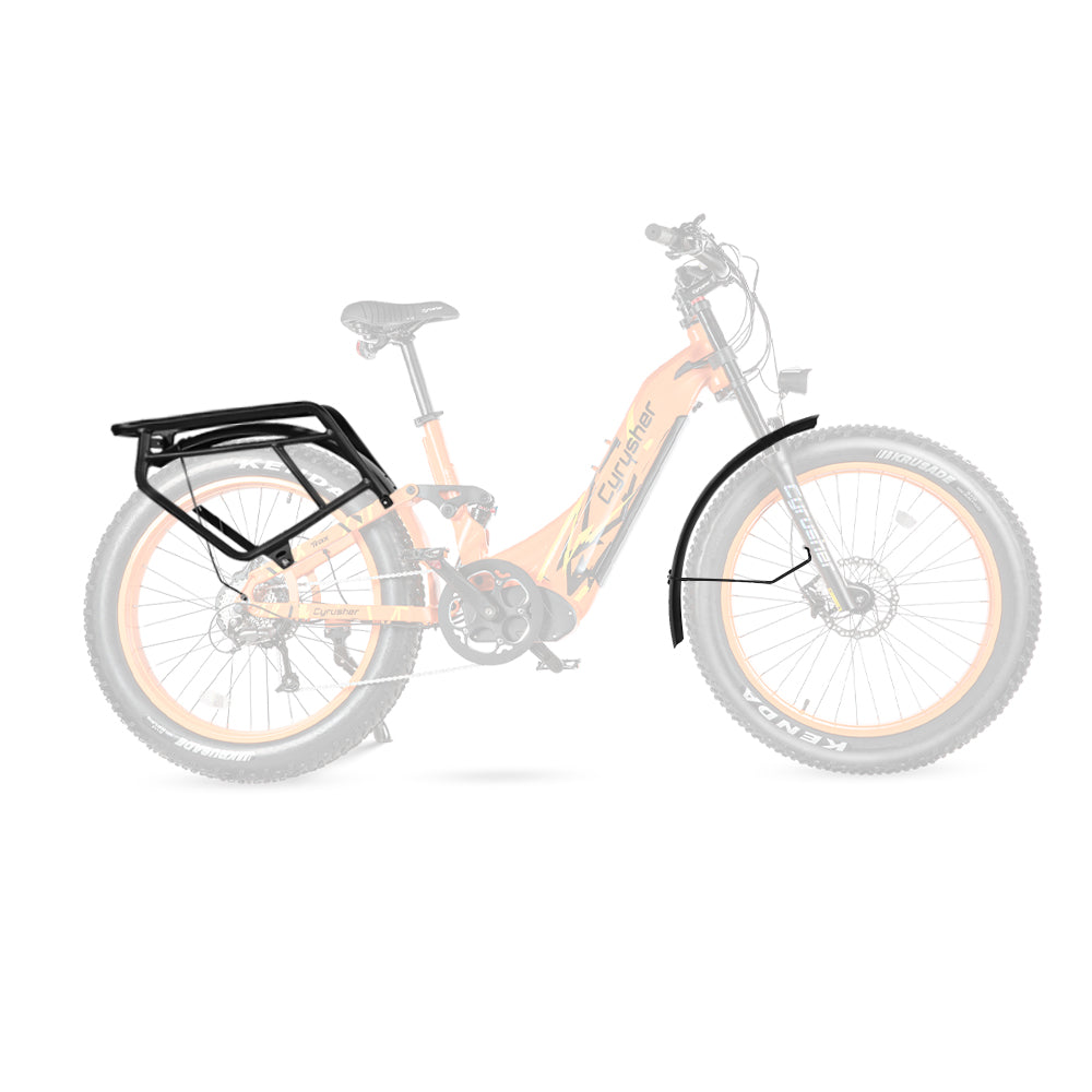 Ensemble garde-boue et porte-bagages arrière pour Ranger & Trax