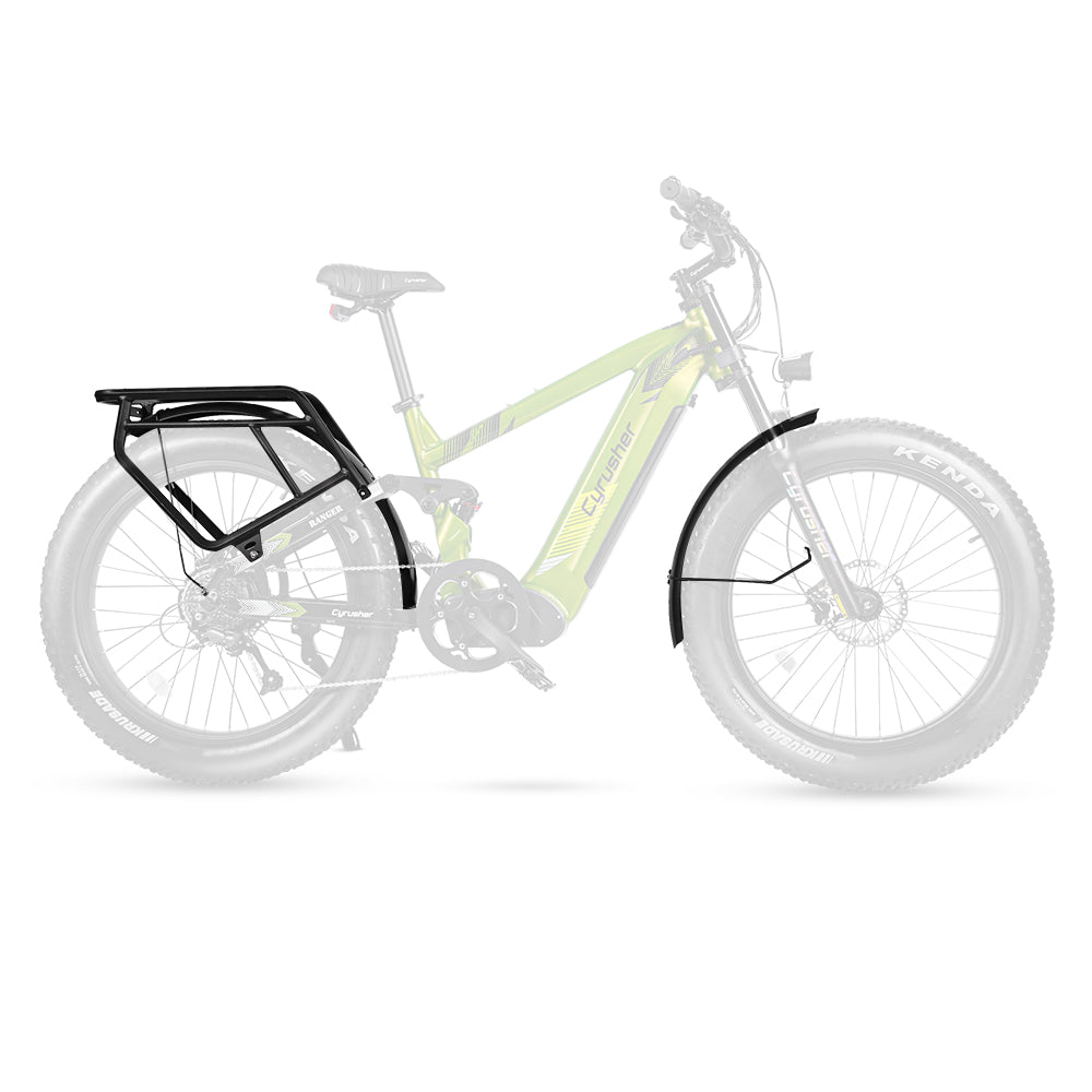 Ensemble garde-boue et porte-bagages arrière pour Ranger & Trax