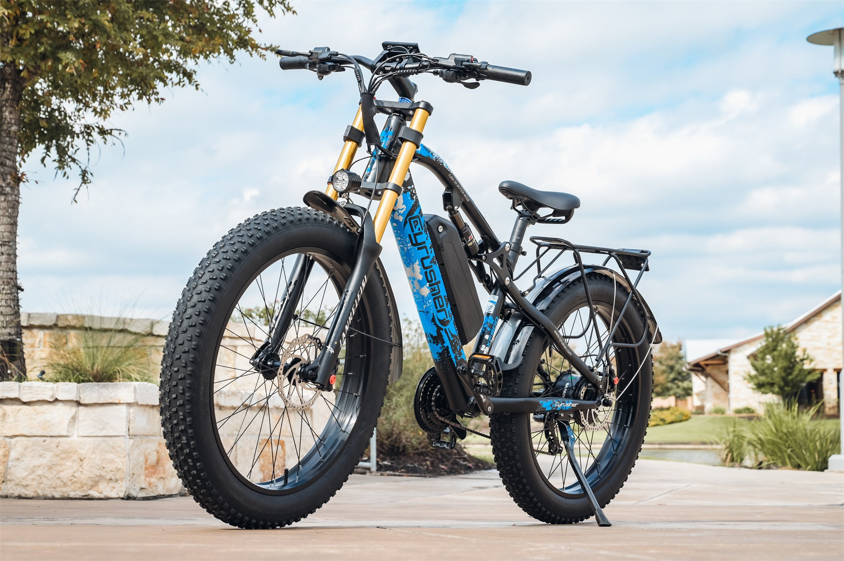 fatbike électrique sur la neige