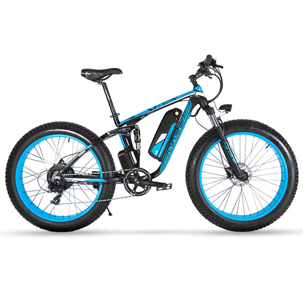 XF800 Gros Pneu Ebike - BLEU