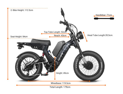 Cyrusher Scout Pro, Vélos électriques