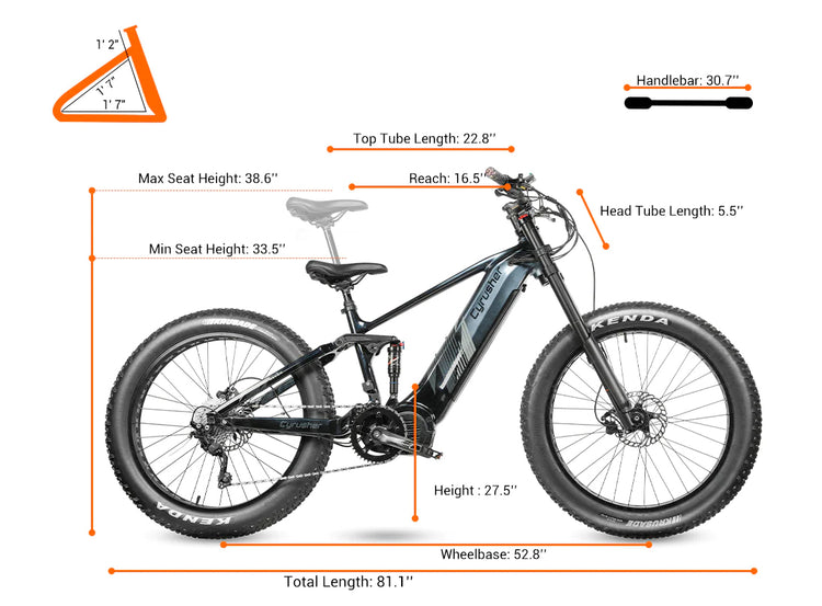 Dimension du vélo