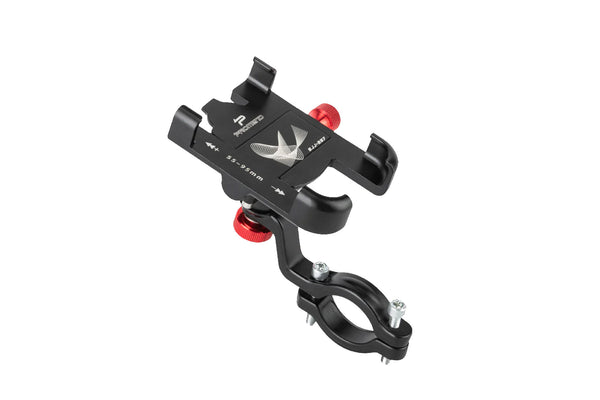 Support Téléphone Vélo Aluminium - Réglable 360°, Absorption Chocs - Pour Smartphones 55 à 100 Mm