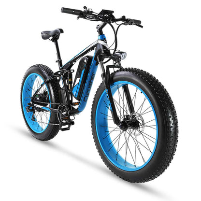 XF800 Gros Pneu Ebike - BLEU