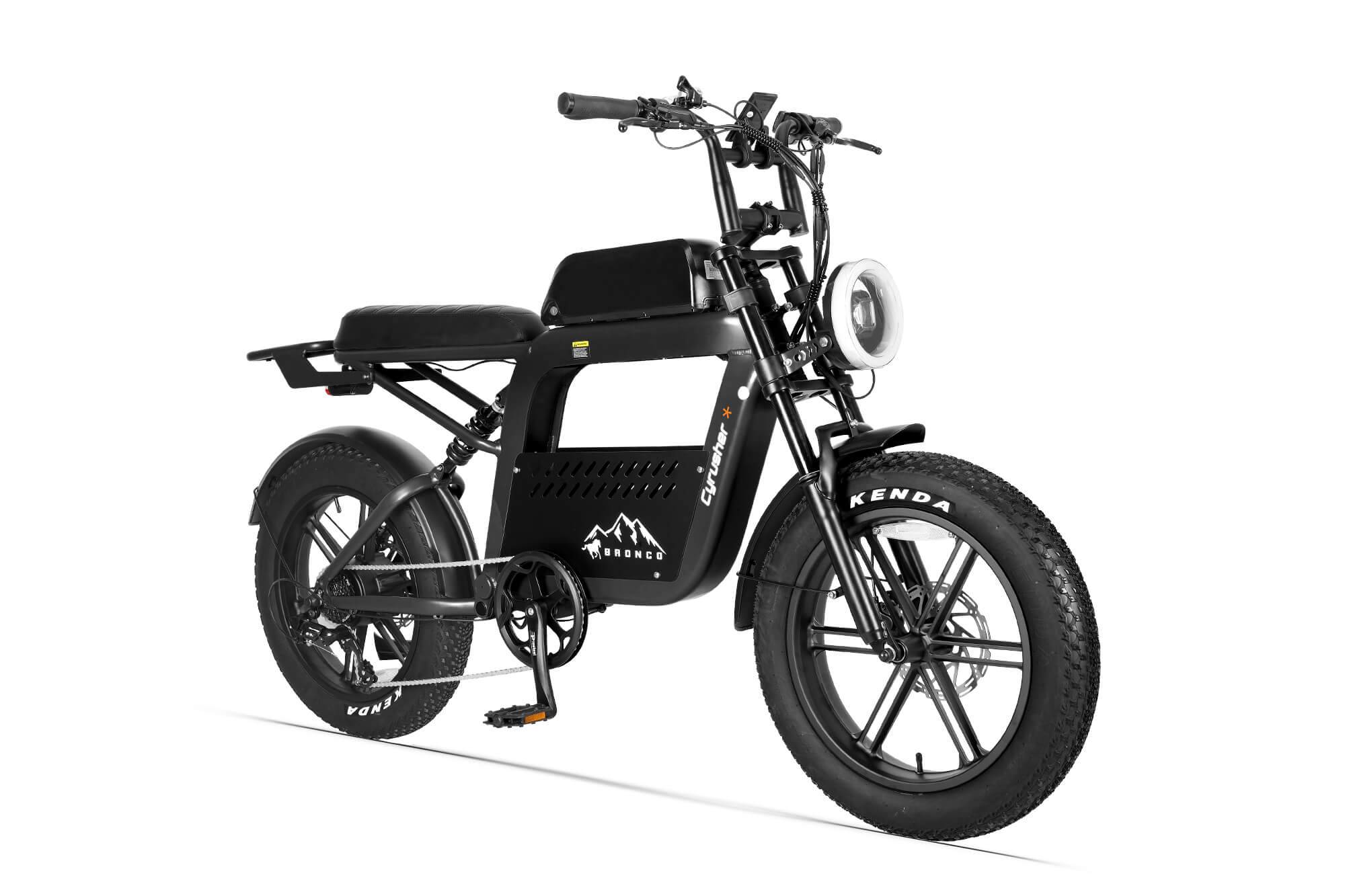 Cyrusher Bronco Vélo Électrique Style Moped | Autonomie 80 km