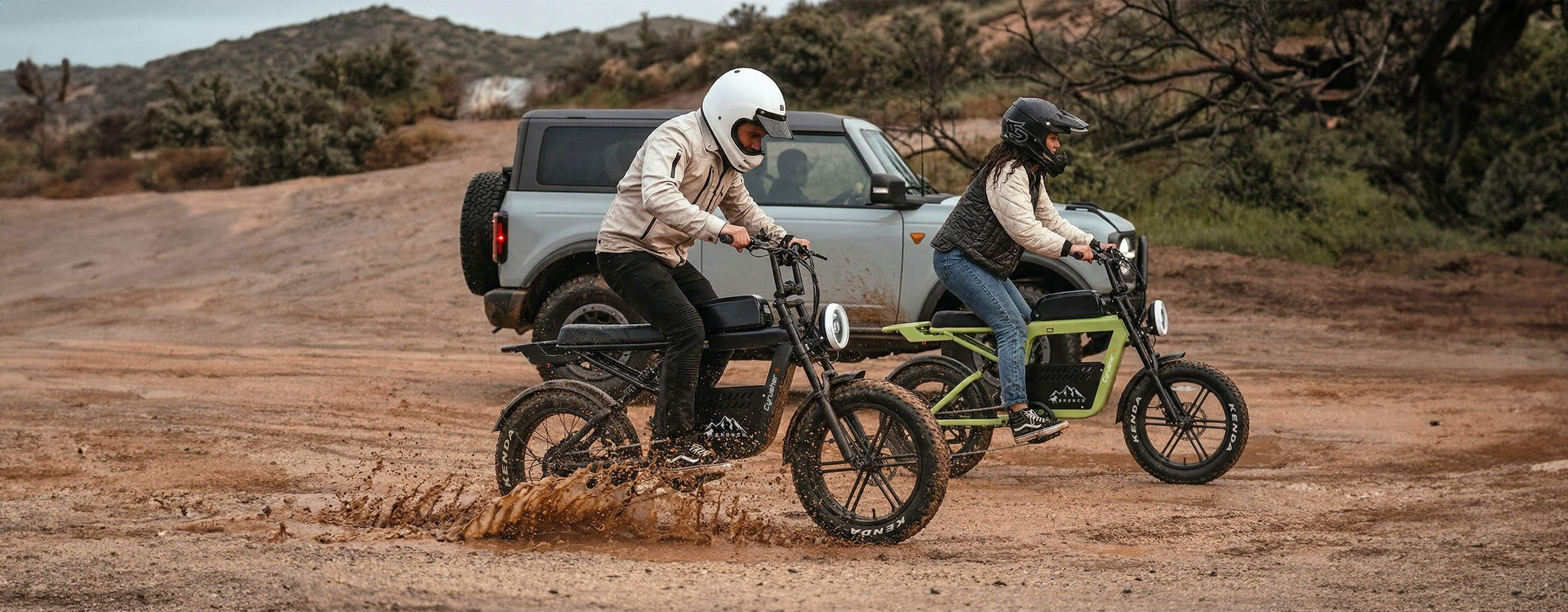 Cyrusher Bronco Vélo Électrique Style Moped | Autonomie 80 km