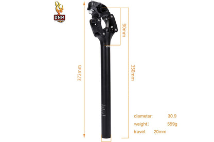 Tige de selle à suspension DNM 30,9 mm