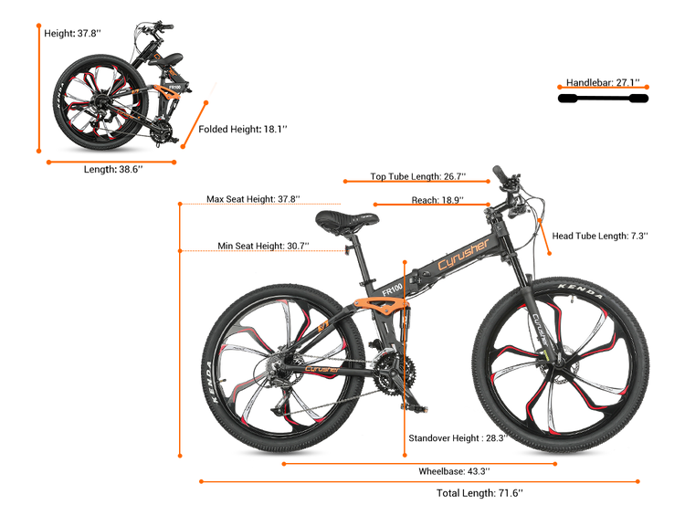 Dimension du vélo
