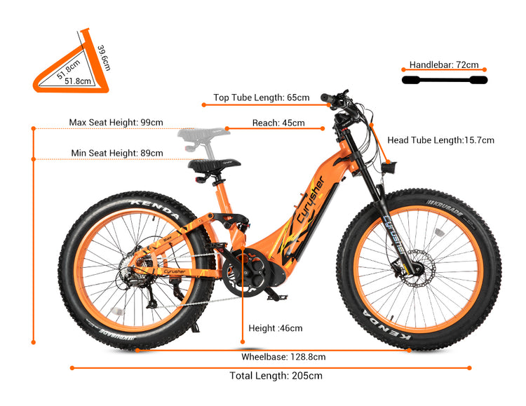 Dimension du vélo