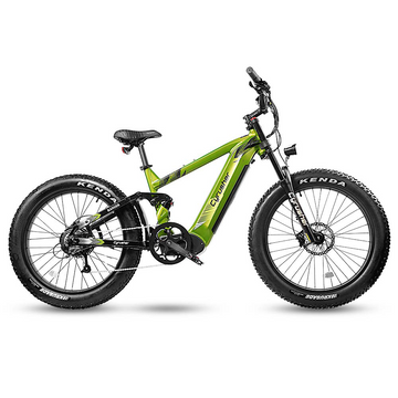Full suspension electric fat top bike