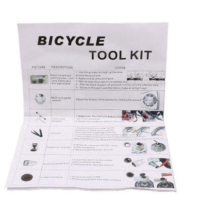 Kit d'outils de réparation de vélo